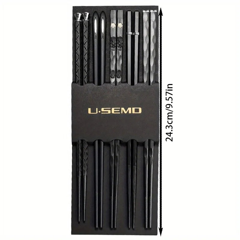 Non-Slip Alloy Chopsticks Set