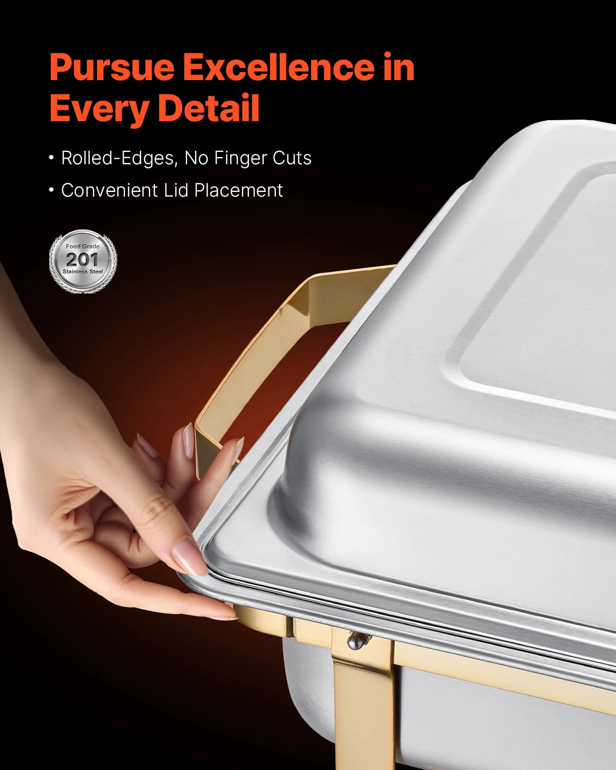 8 Qt 4 Pack Chafing Dish