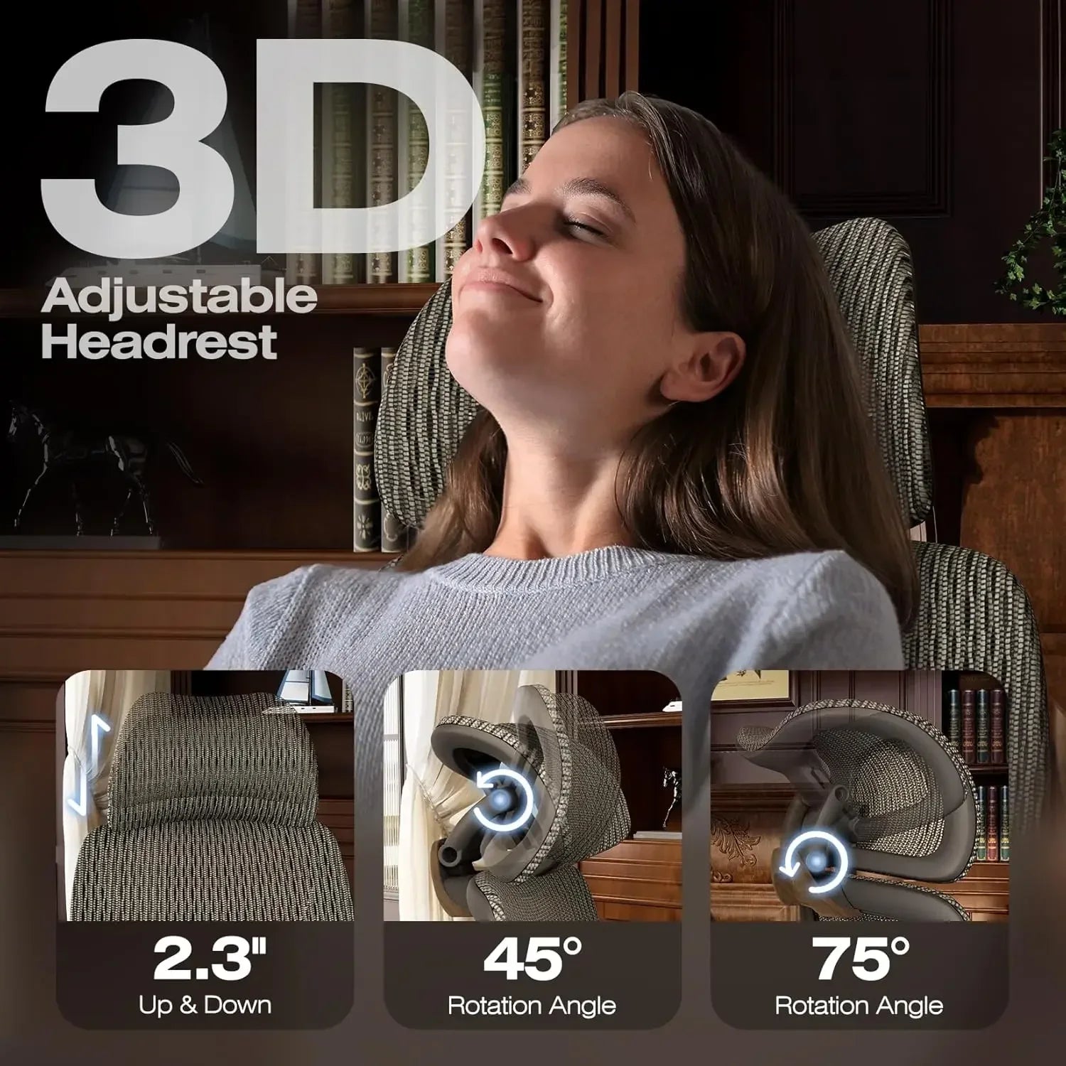 Ergonomic Office Chair with Footrest