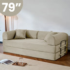 79’’ Folding Convertible Sofa Bed ,Corduroy