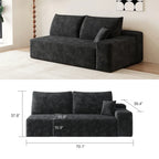 Corduroy Sectional Sofa, Modular Recliner