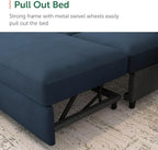 Sectional Sleeper Sofa with Storage Chaise Lounge