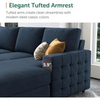 Sectional Sleeper Sofa with Pull-Out Bed