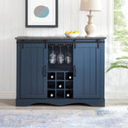 47 Inch Wine Cabinet with Sliding Barn Doors