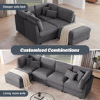 Oversized Corduroy Sofa with Memory Foam