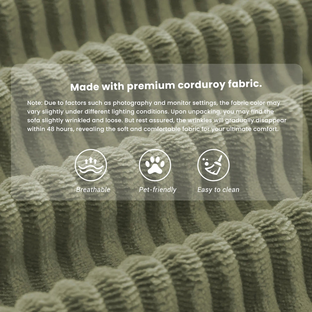 79’’ Folding Convertible Sofa Bed ,Corduroy