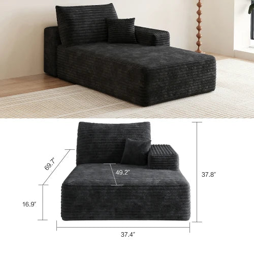 Corduroy Sectional Sofa, Modular Recliner