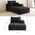 Corduroy Sectional Sofa, Modular Recliner