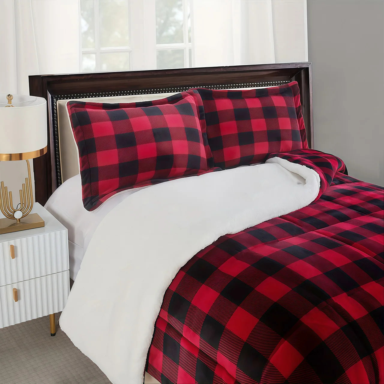 Cozy Fleece Buffalo Plaid Blanket
