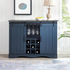 47 Inch Wine Cabinet with Sliding Barn Doors