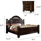 6-Piece Solid Wood Traditional Bedroom Set
