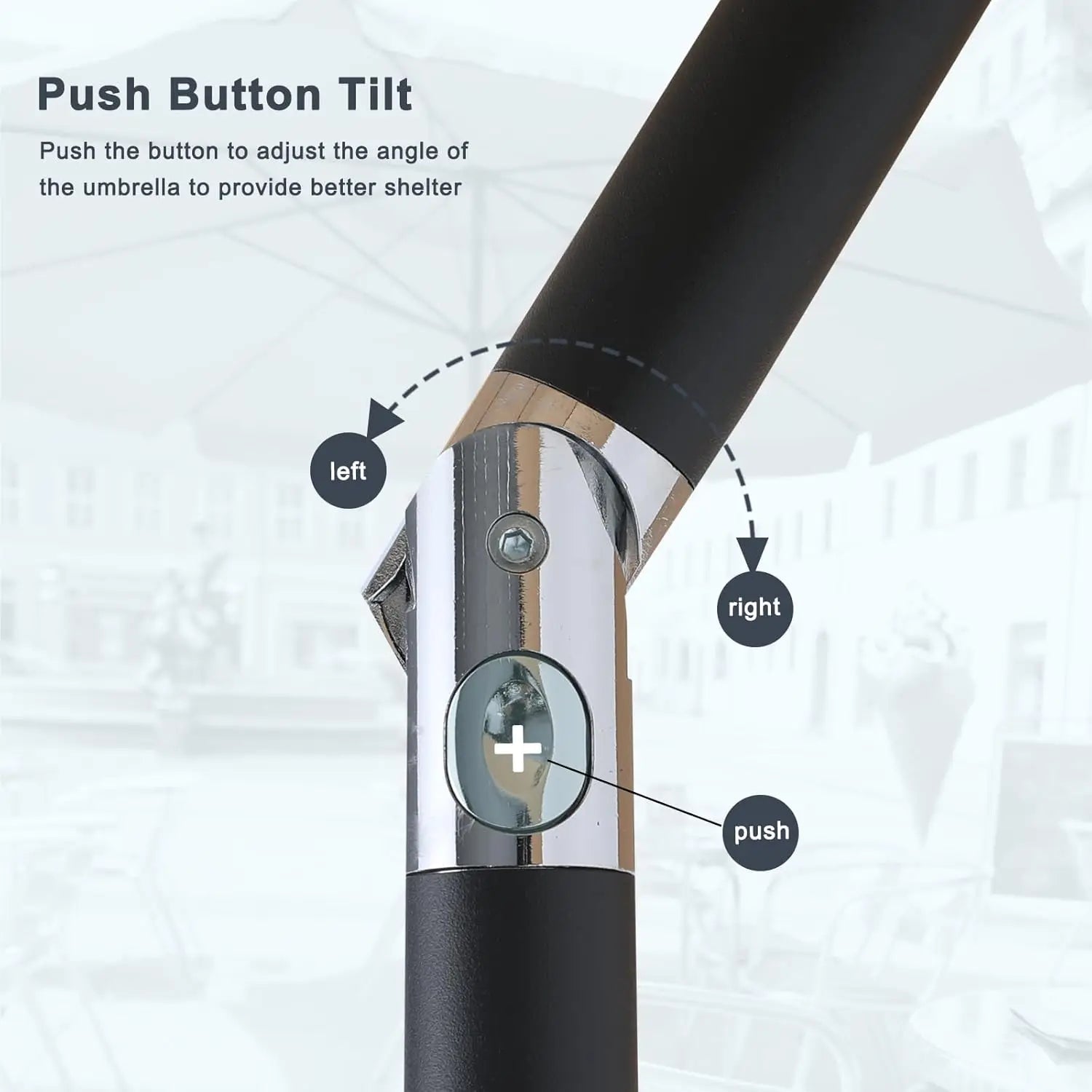 11ft Burgundy Round Patio Umbrella