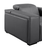 6 Piece Power Reclining Leather Sectional Sofa