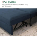 Sectional Sleeper Sofa with Pull-Out Bed
