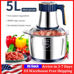 5L  Stainless Steel Food Processor Machine