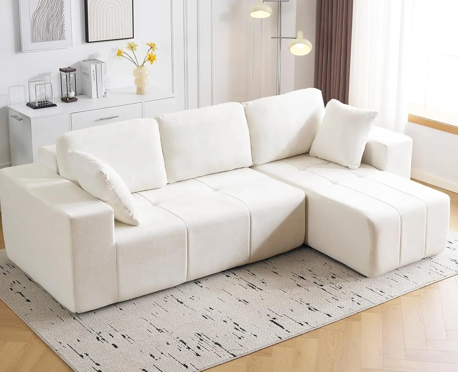 105" Modular Sectional Couch With Chaise