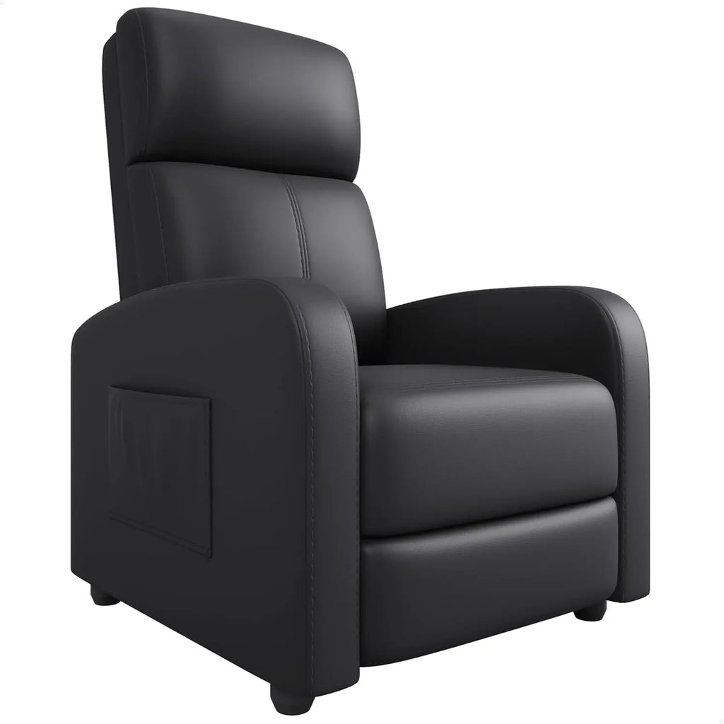 Leather Recliner Chair With Side Pocket
