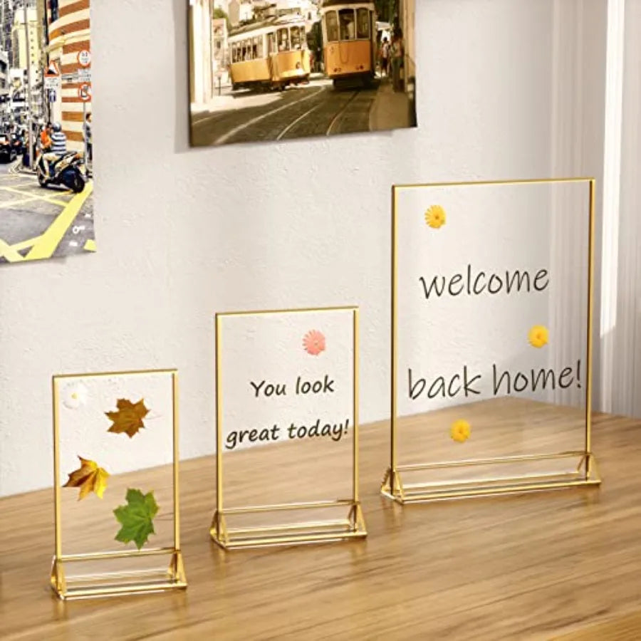 12 Pack 4 x 6 Clear Acrylic Picture Frames