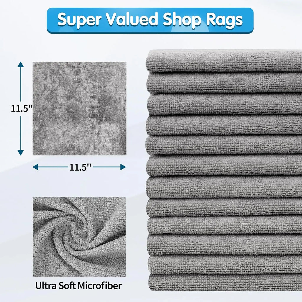 50-Pack  Microfiber Cloths, Ultra Absorbent
