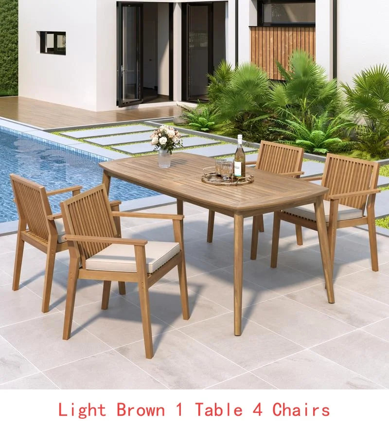 7-Piece Acacia Outdoor Dining Set