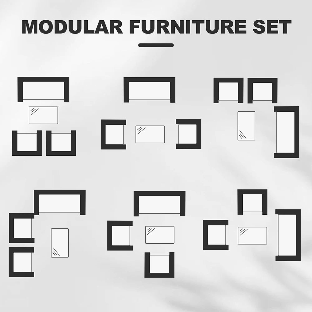 4-Piece Rattan Patio Set