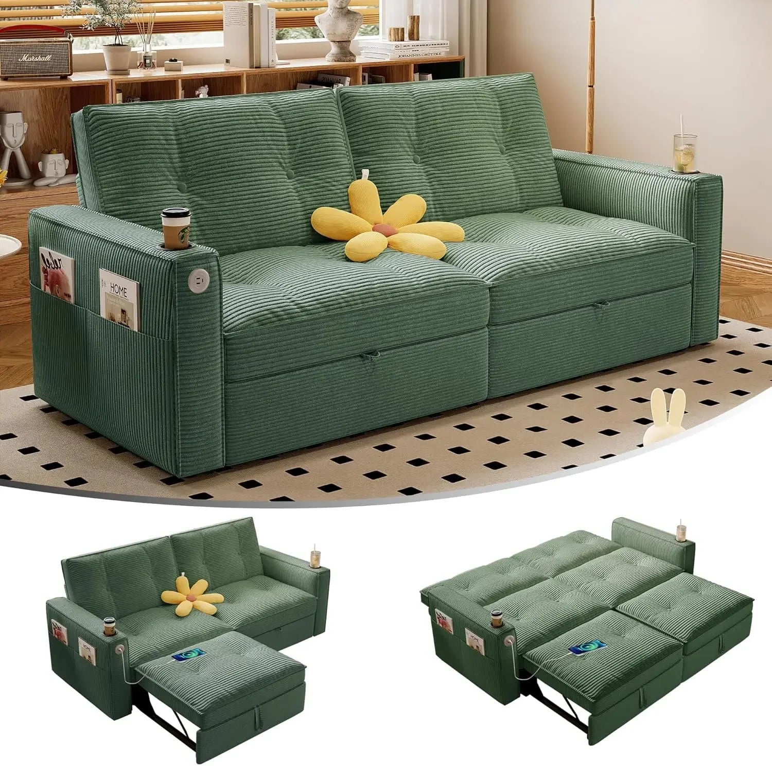 Queen Size Sofa Bed, Loveseat Sofa
