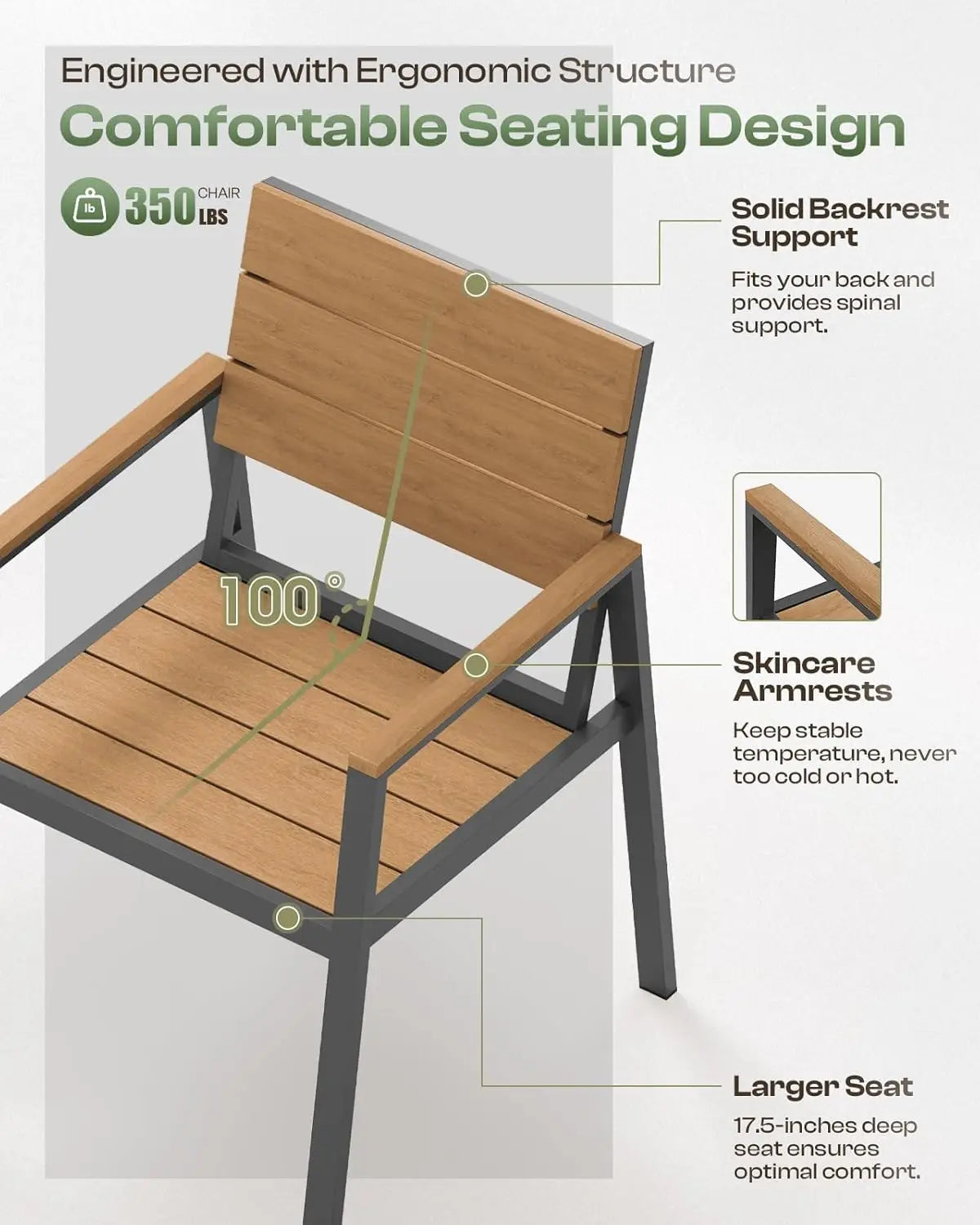 Outdoor 7 Pc Dining Set for 6