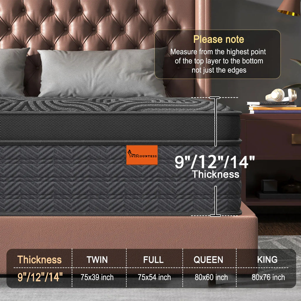 Gel Memory Foam Hybrid Pocket Spring Mattress