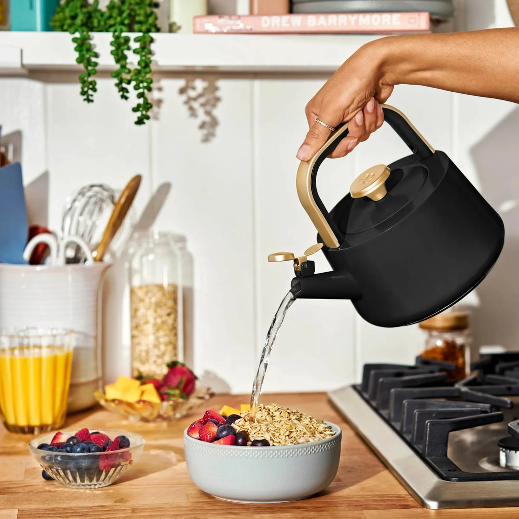 1.8L Black Ceramic Tea Kettle