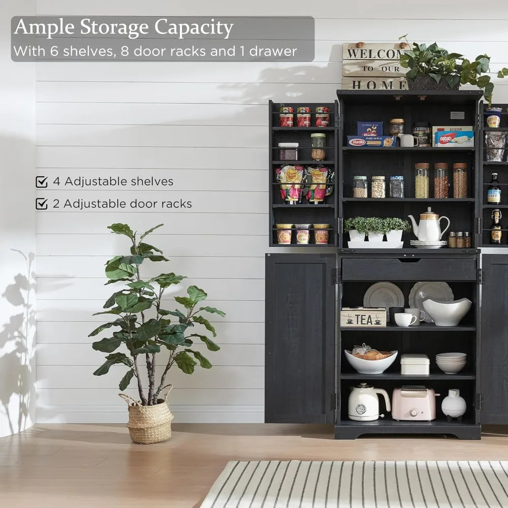 72 Tall Farmhouse Pantry Cabinet