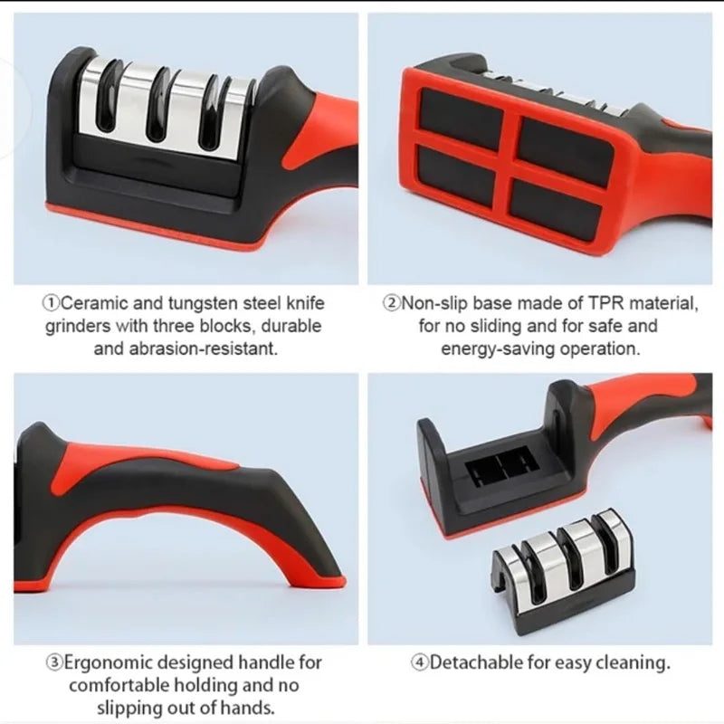 3-Stage Knife Sharpener Set