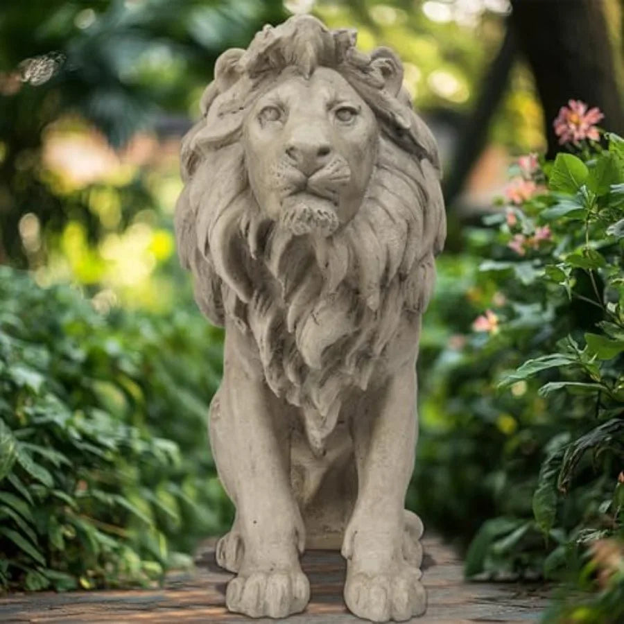 Statue 20" Stone Lion  Statue   Stone