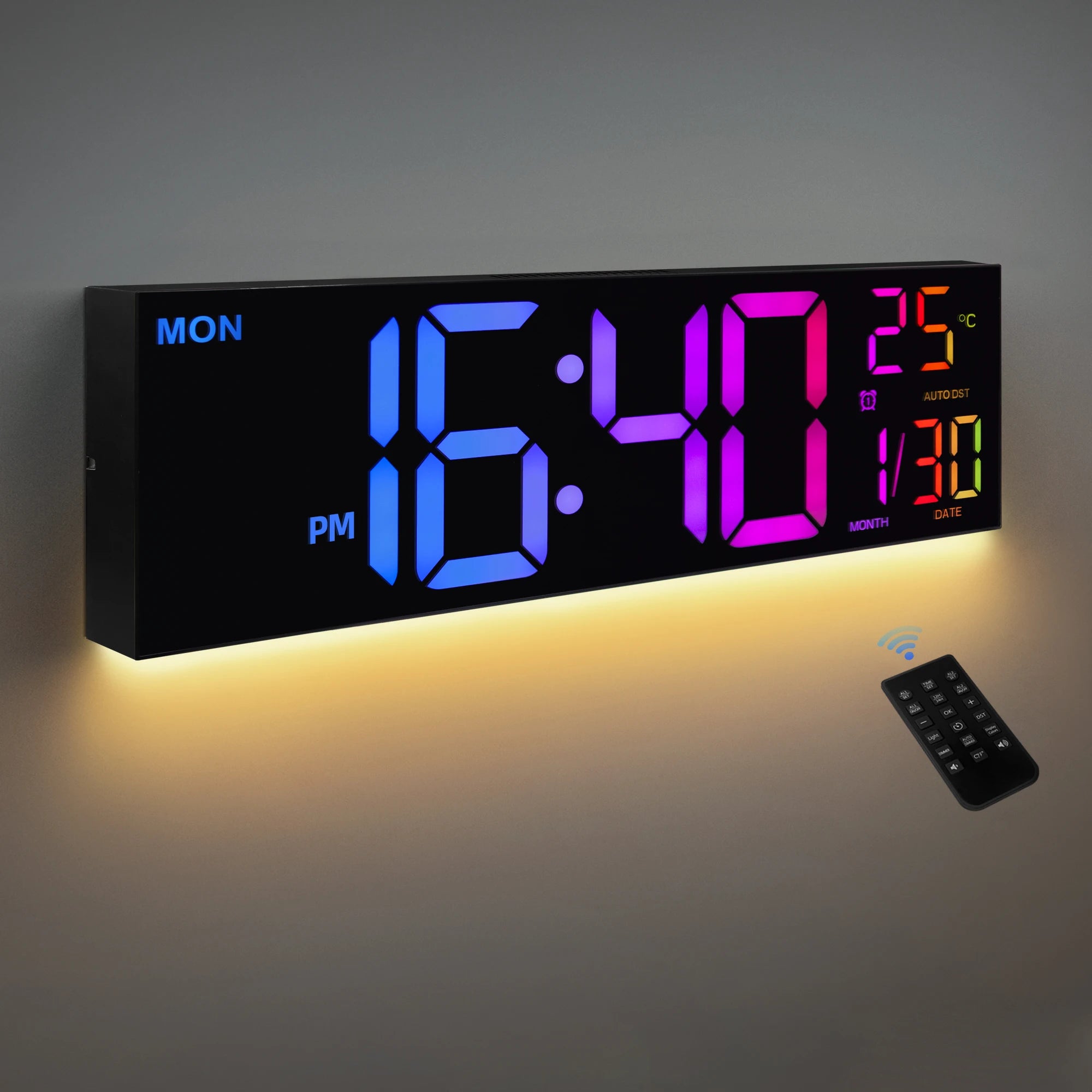16"  Led Digital Wall Clock