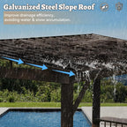 6.5x12FT Hardtop All-Weather Gazebo