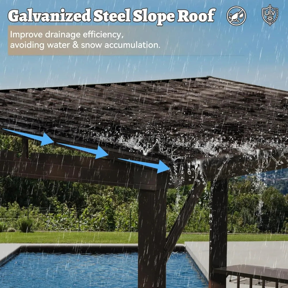6.5x12FT Hardtop All-Weather Gazebo