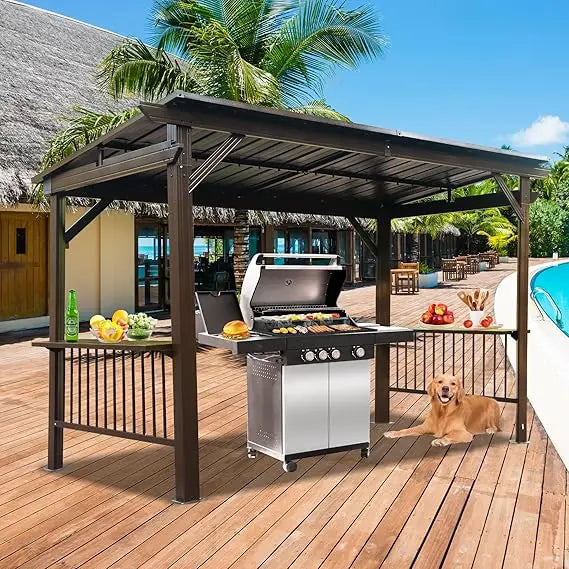 6.5x12FT Hardtop All-Weather Gazebo