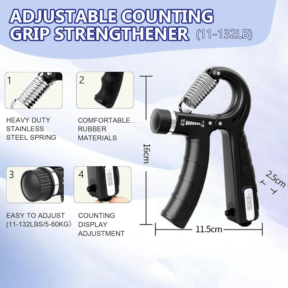 5Pcs Hand Adjustable Grip Trainer Kit