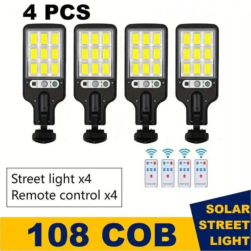 1/2/4-Pack Solar Street Lights