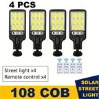 1/2/4-Pack Solar Street Lights