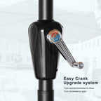 11ft Burgundy Round Patio Umbrella