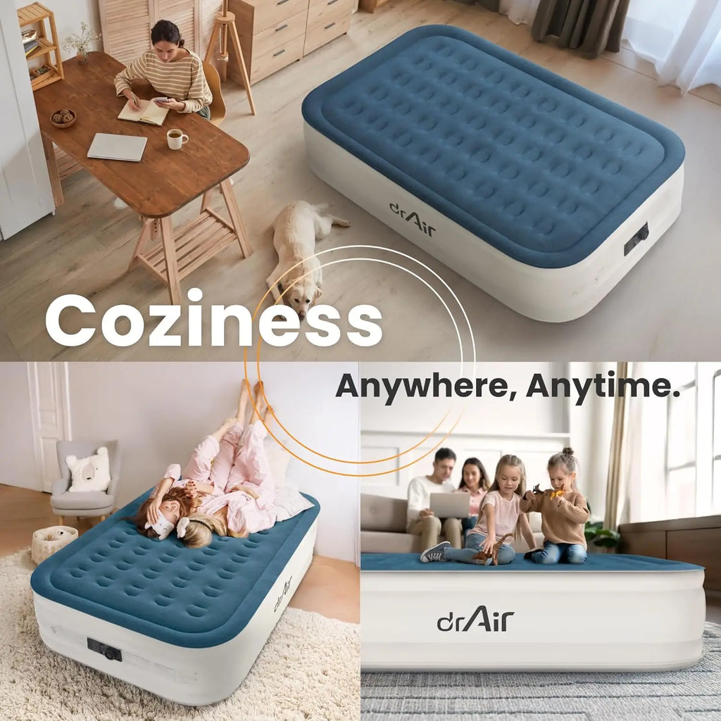 Queen Air Mattress with Built-in Air Pump