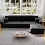 139" Sectional L-Shape Sofa With Chaise