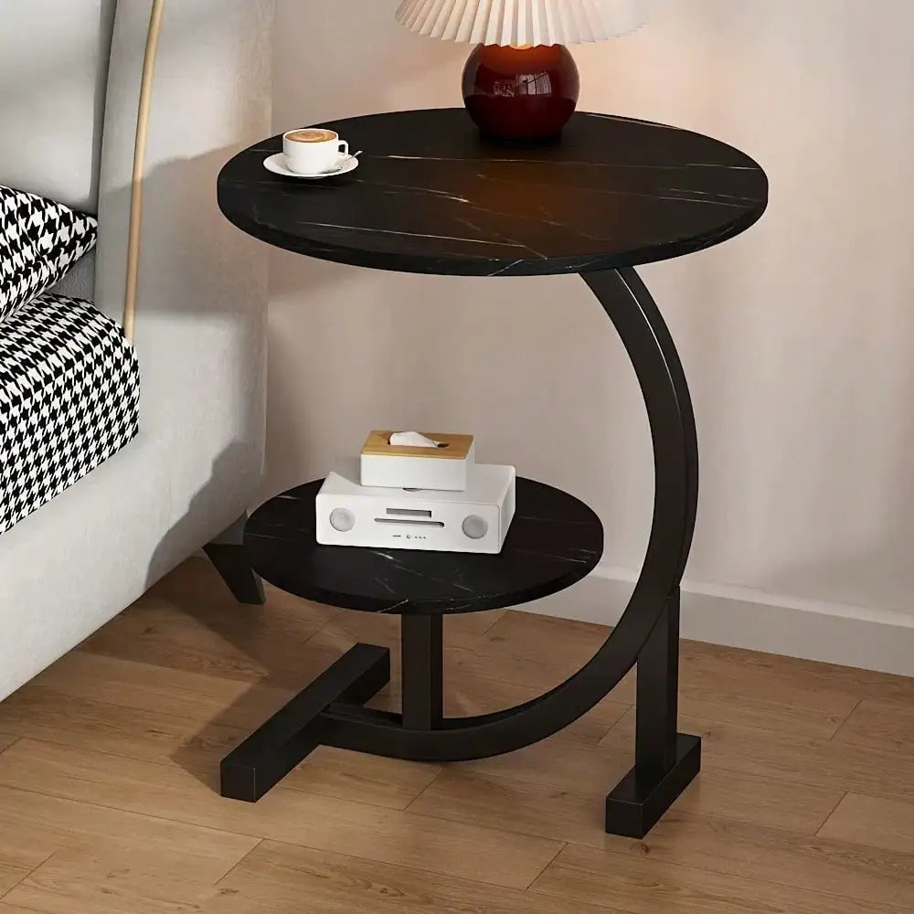 Space-Saving Modern Round Coffee Table