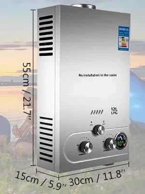 6L-18L Propane Gas Tankless Water Heater