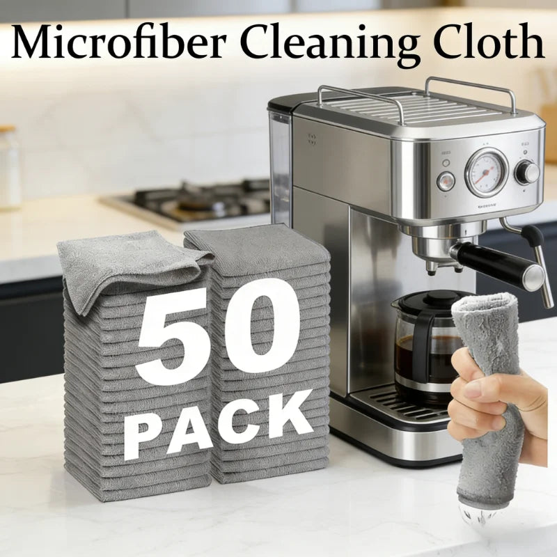50-Pack  Microfiber Cloths, Ultra Absorbent