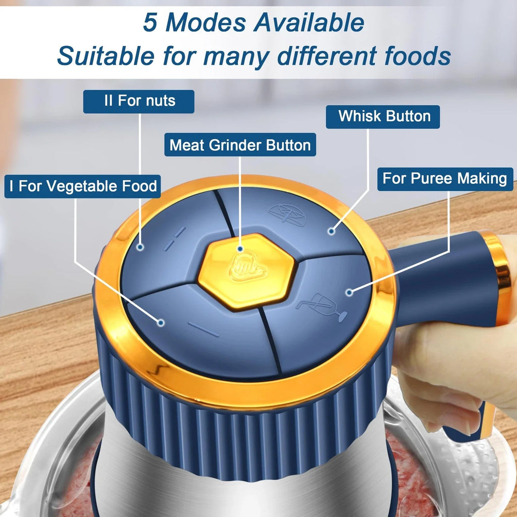 5L  Stainless Steel Food Processor Machine