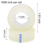 6 Rolls Transparent Tape Refills