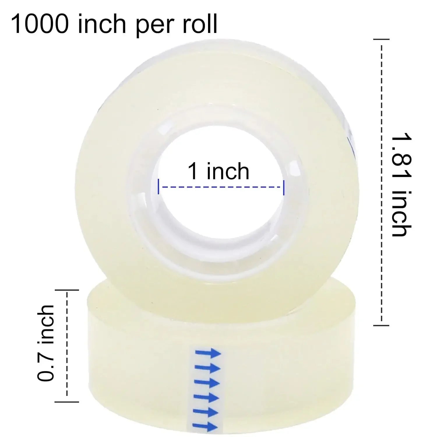 6 Rolls Transparent Tape Refills