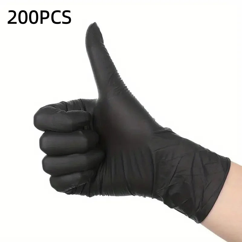 Black Nitrile Disposable Gloves