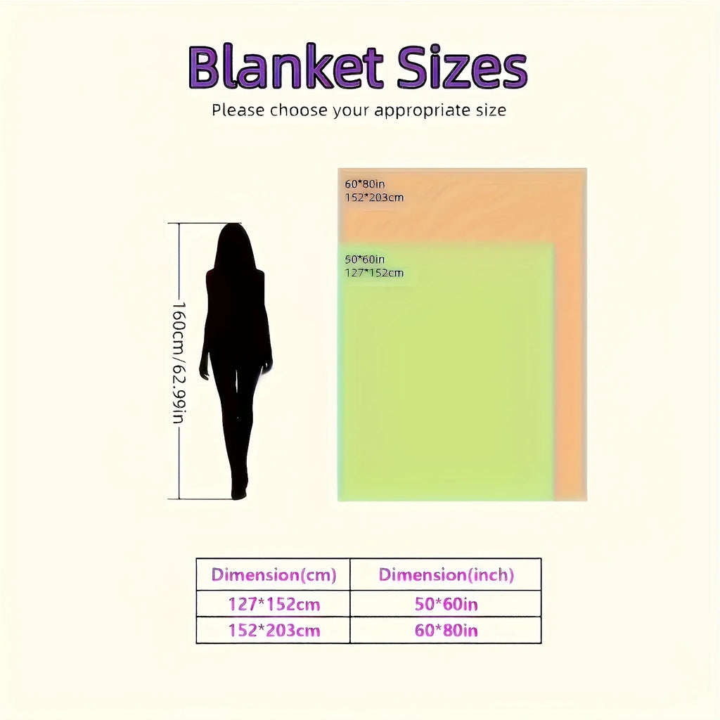 Fleece Blanket Twin Size - Warm/Cozy